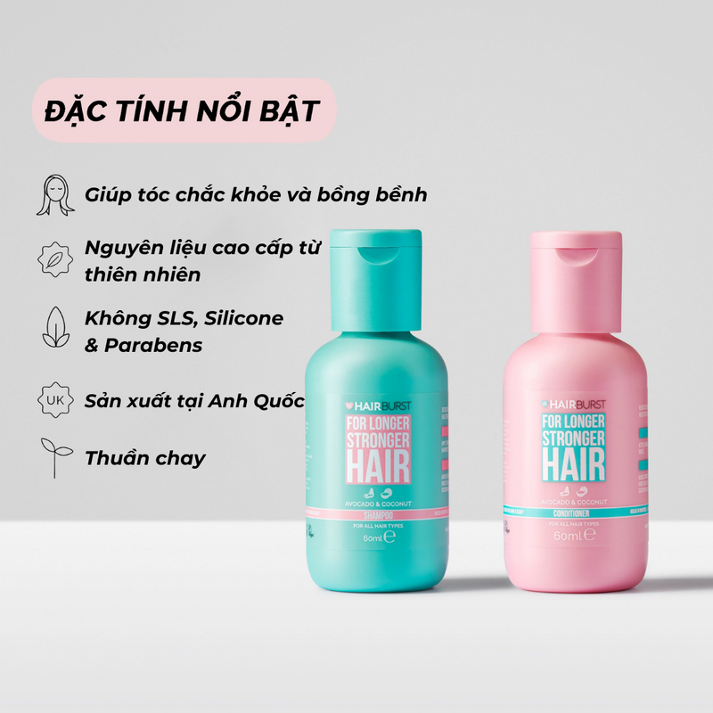 Combo Chăm Sóc Tóc Du Lịch Hairburst