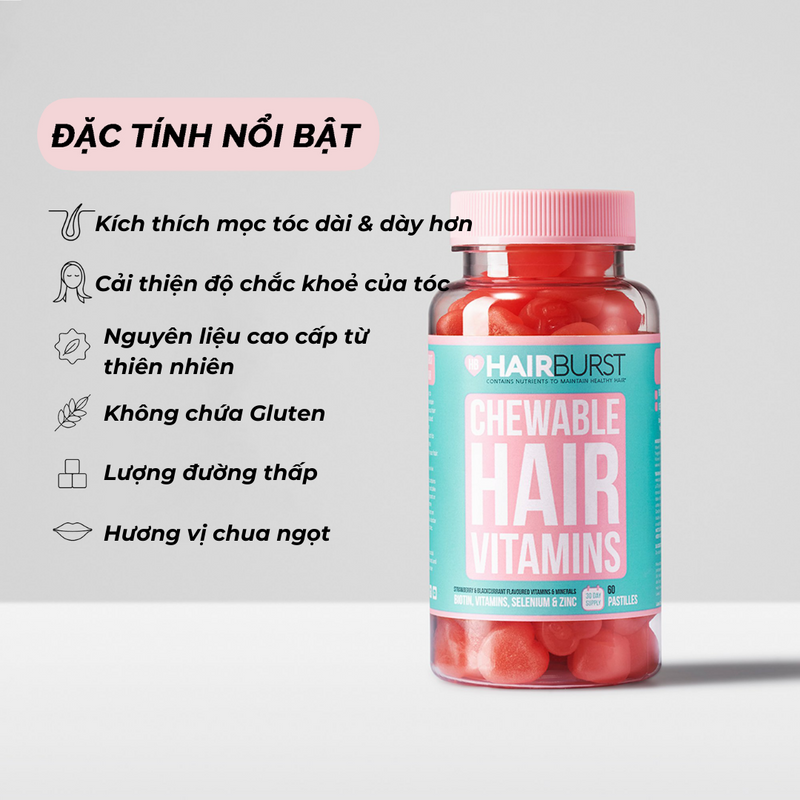 Combo Chăm Sóc Tóc Du Lịch Hairburst