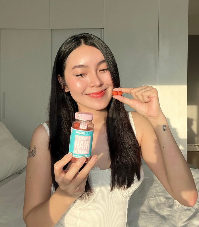 [TẶNG XỊT DƯỠNG TÓC HAIRBURST 125ML] Kẹo Dẻo Vitamins Kích Thích Mọc Tóc Hairburst